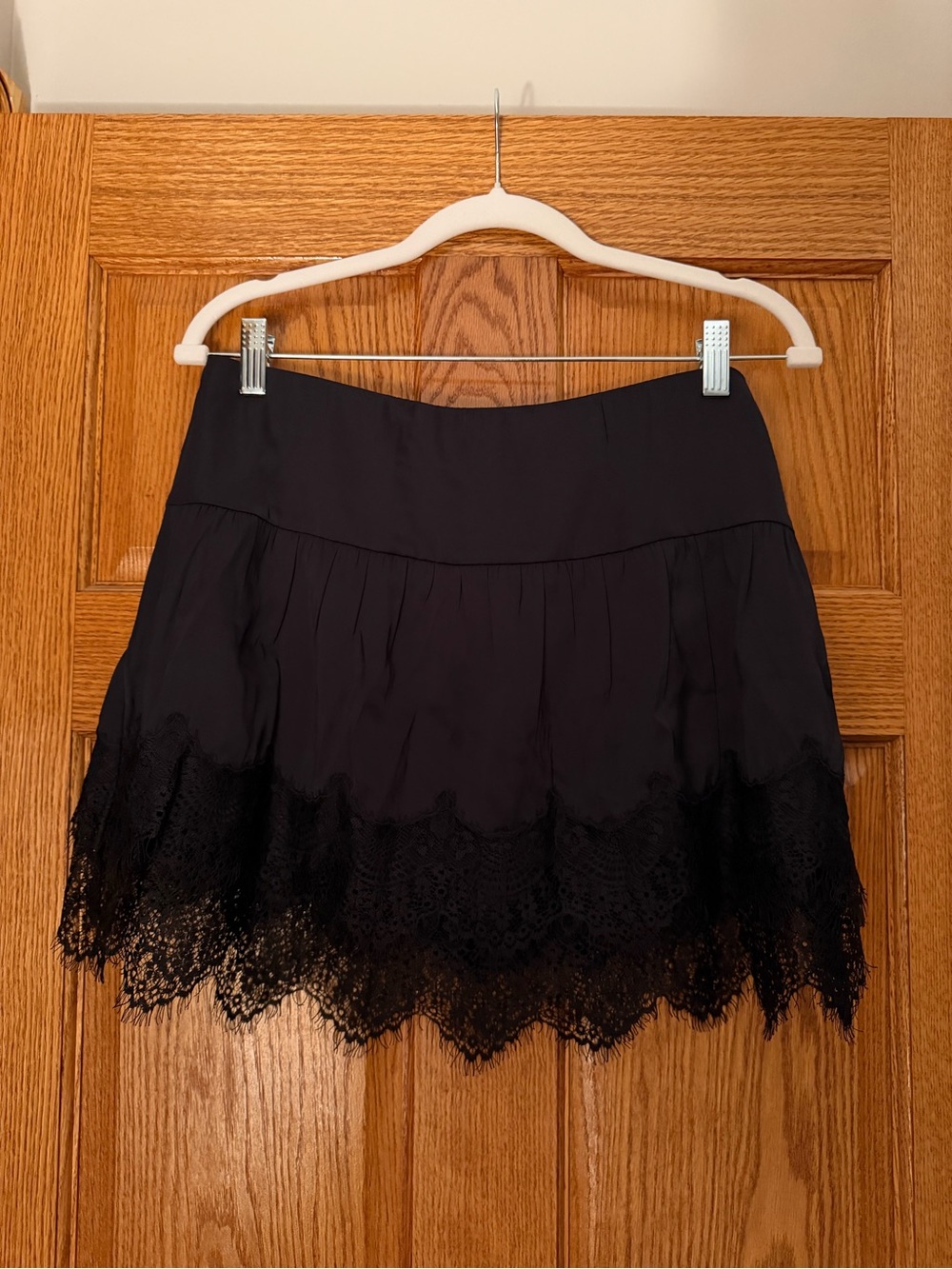 NWT A&F Silk Lace Trim Mini Skort